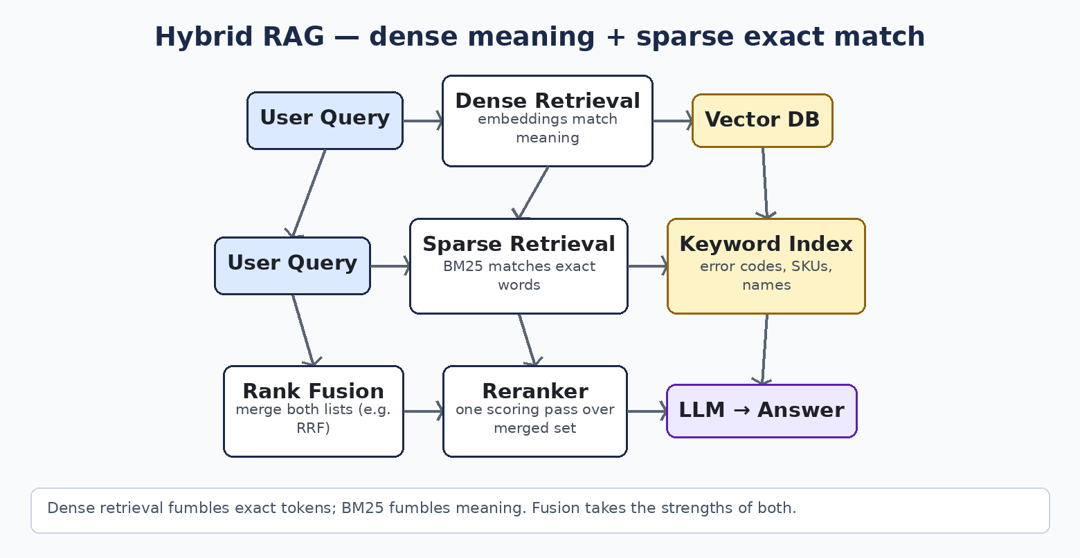 Hybrid RAG diagram